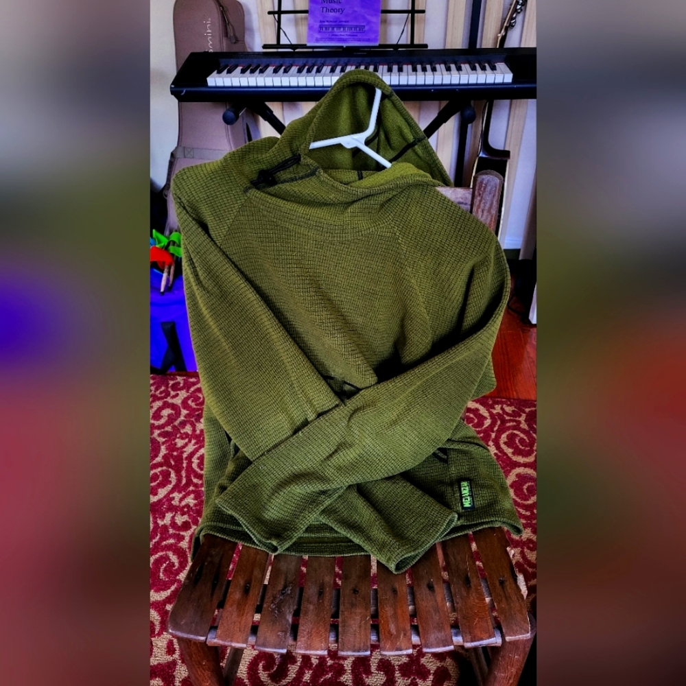 Melanzana Microgrid Hooded sweatshirt